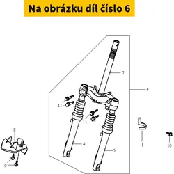 SYM Fr. Fork Comp 5320A-G22-000