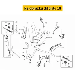 SYM Upper Handle Cover Emblem 53210-HLL-000