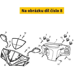 SYM Handle Visor 53270-ATA-000