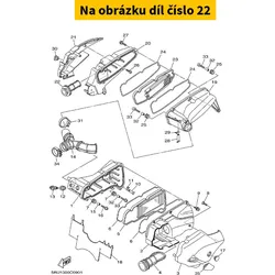Yamaha Duct 5RU1443A0100