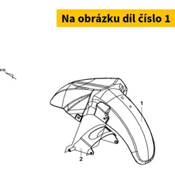 SYM Fr. Fender White (Wh-300p) 61100-L4A-000-QU