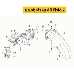SYM Fr Fender (BK-001UL-C) 61100-TL1-000-JF