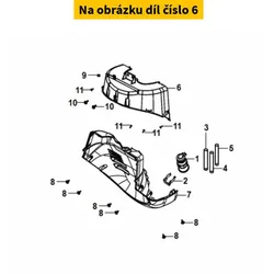 SYM Fr. Inner Fender A 61101-XVA-000