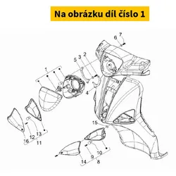 Piaggio Koplamp-Unit Liberty S 640119