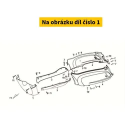 SYM Front Under Spoiler White (WH003U) 64300-ALA-000-WG