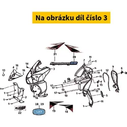 SYM Fr Cover Grey (GY-419S) 64301-X3A-000-AD