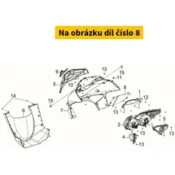 SYM Front Cover Grille 64302-LVA-000