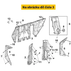 SYM Fr. Top Cover Bk-001c 64302-LX1-000-KB