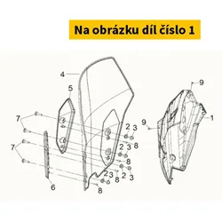 SYM Fr. Cover Garnish 64302-TL1-000