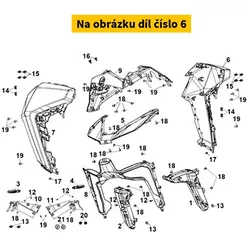 SYM R. Fr. Cover Garnish 64303-LX1-000-IL