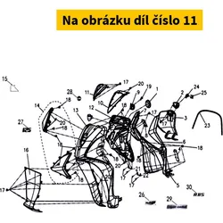 SYM Fr.  Cover Emblem(Electroplate) 64303-XPA-900-M