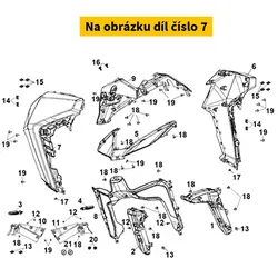 SYM L. Fr. Cover Garnish 64304-LX1-000-IL