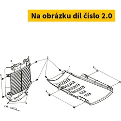 SYM Radiator Cover Black (Bk-001u) 64305-L4A-000