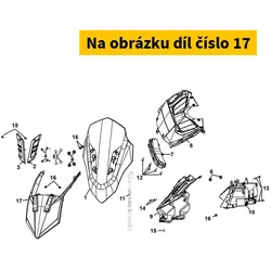 SYM Front Top Cover 64305-VJC-000-CA