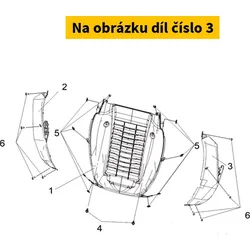 SYM L. Front Side Spoiler Basic Red (R-010CA) 64306-LM1-000-RT