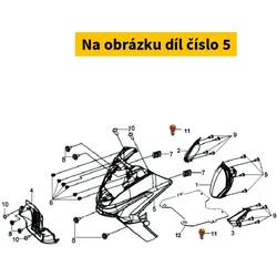 SYM Fr. Cover Set  Bk-231p-D + Euro 3 Mark 6430G-HML-000-KZ-KIT