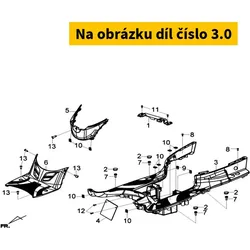 SYM Floor Panel Bk-001u 64310-LDA-000-KA