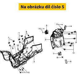 SYM Outer Left Air Black (Bk-001u) 64316-HHA-010-KA