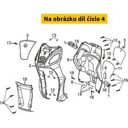 SYM Frame Number Lid 64318-H6B-010