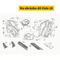 SYM R. Floor Mat B Bk-001u 64323-TL1-000-KA