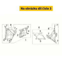 SYM Side Maintenance Cover Sponge A 64332-TL1-000