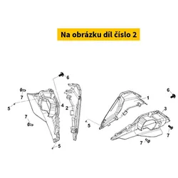 SYM L. Side  Cov A Str Assy 6434G-LX1-000-OC