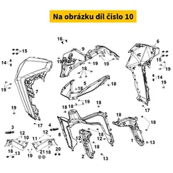 SYM R. Fr. Inner Cover 64403-LX1-000