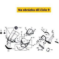 SYM Wind Screen Garnish Assy. 6711A-HMA-000