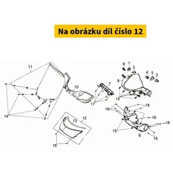 SYM Wind Screen Garnish Assy. (Bk-001c) 6711A-LEA-005-KB