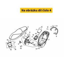 SYM Double Seat Comp. 77200-XVA-000-T1-RH