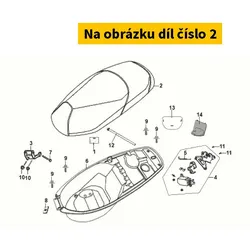 SYM Single Seat Comp 77200-Z7C-000-RH