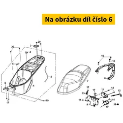 SYM Seat Hinge Upper Brkt 77201-VJC-000