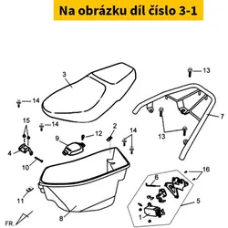 SYM Seat Stpr. Rubber 77206-N01-000