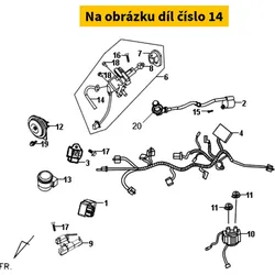 SYM Seat Lock Cable 77240-ABA-000