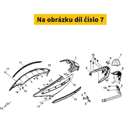 SYM Rear Back Seat Assy Matt Grey (Gy-7450u) 77400-HWA-000-IL