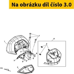SYM Back Seat Rubber Black (Bk-001u) 77403-L4A-000