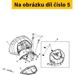 SYM Back Seat Front Cover Grey (Gy-517s) 77406-L4A-000-IP