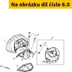 SYM Back Seat Rear Cover  Grey (Gy-517s) 7741A-L4A-007-IP