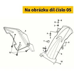 SYM Rr. Inner  Fender 80101-XRE-000