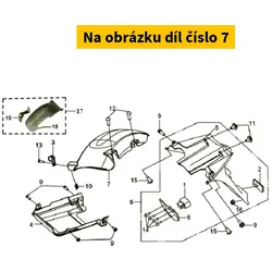 SYM Rr Center Fender 80102-H9A-904