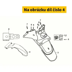 SYM Rr. Mudguard 80105-ARA-000