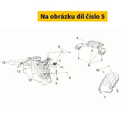 SYM Rr. Mudguard(Bk-001u) 80106-L3A-000-KA