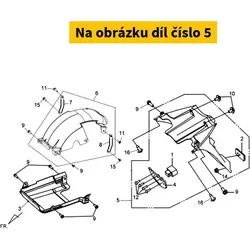 SYM Rear Fender Assy 8010A-HMA-000