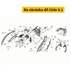 SYM Rr. Inner Fender Assy 8010C-L9M-000