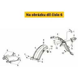 SYM Mudguard Bracket 80110-LGA-000