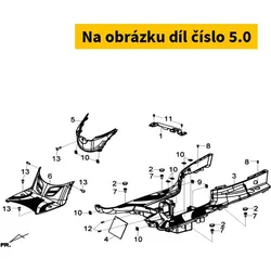 SYM Center Cover A 80151-LDA-000-KA