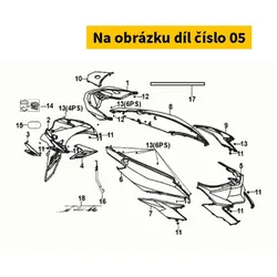 SYM Center cover 80151-X8A-000