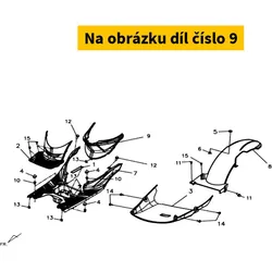 SYM Center Cover Black (BK-001C) 80151-XPA-000-K