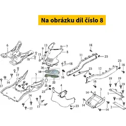 SYM Center Cover Bk-001u 80152-H9A-000-KA