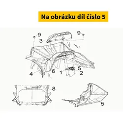 SYM R. Center Cover Sponge 80153-TL1-000
